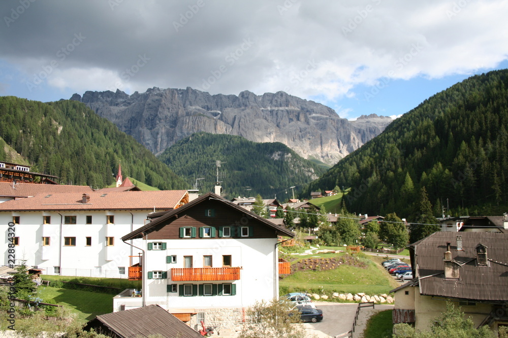 Trentino's plateau under a dark cloud