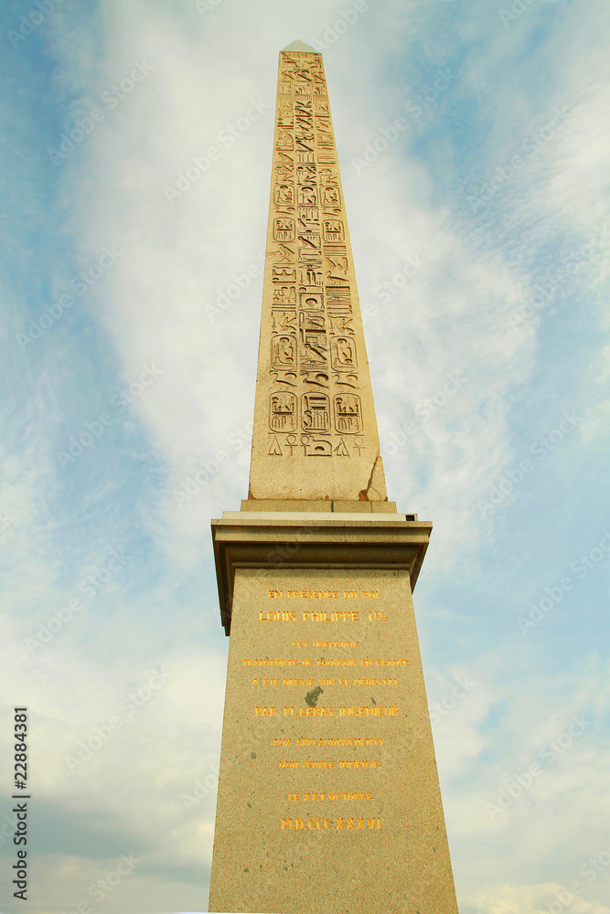 Obraz premium Obelisco, Place de la Concorde