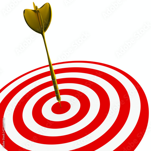 Dart on a white background....