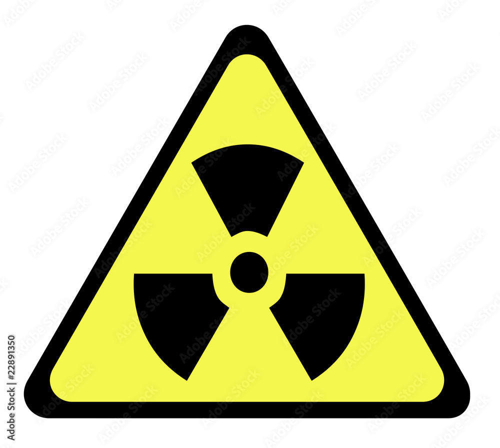 Radioactive sign Radioactive sign