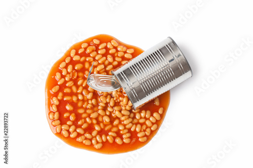 Foto beans in tin can