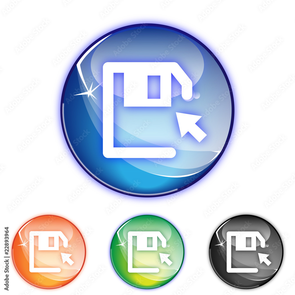 Picto enregistrer - Icon save file - collection color Picto enregistrer - Icon save file - collection color