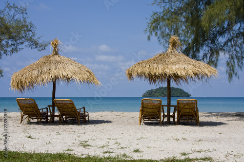 Beautiful tropical beach in Sihanouk Ville  Cambodia