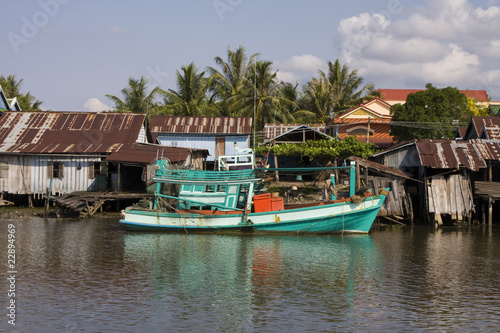 Fishing village.Cambodia.