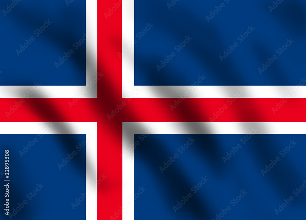 Fototapeta premium Flag if Iceland