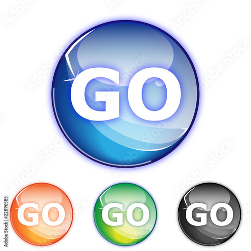 Picto aller - Icon GO - collection color