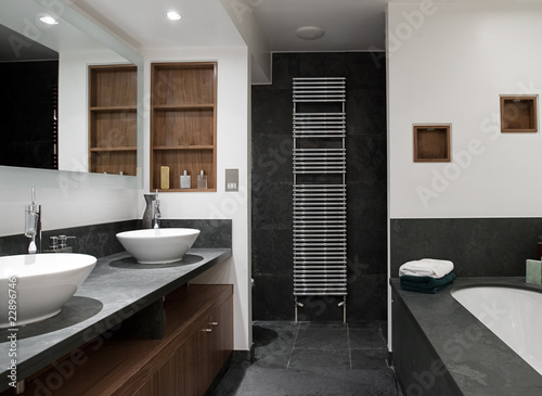 Luxury Bathroom with His and Hers Sinks