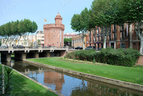 Les quais Vauban et le Castillet photo