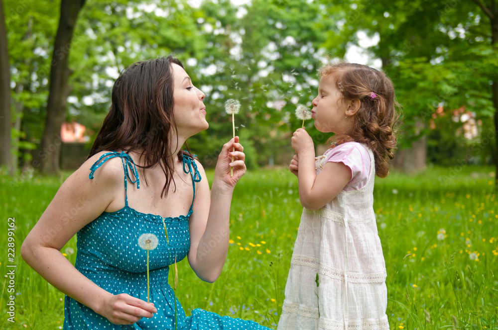 Happy life time - mother with child