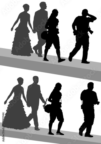 Wedding couple photographer