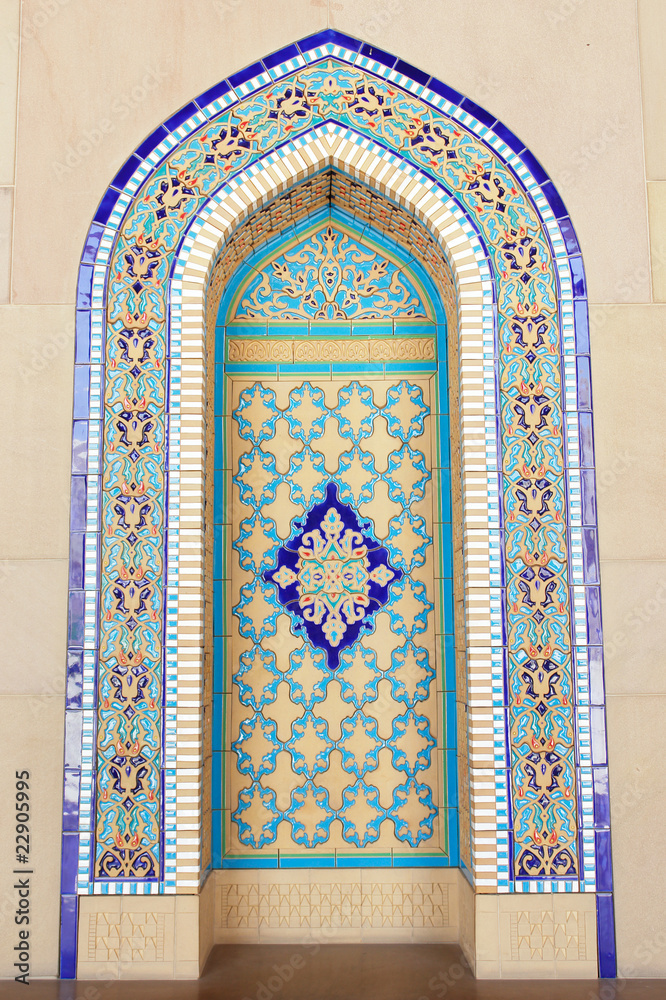 Wall tiles, Muscat - Amman, Sultan Qaboos Mosque