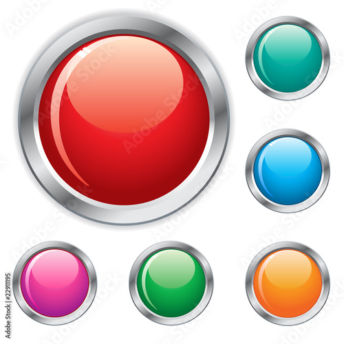 Vector glossy buttons Free Download Vector glossy buttons - GFXLoad
