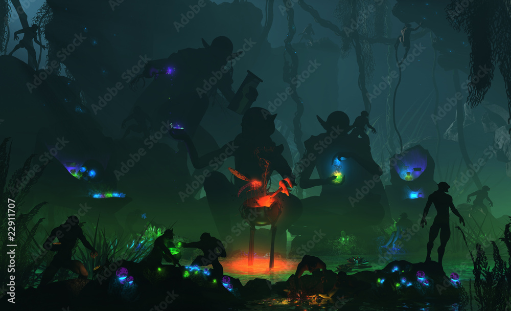 Obraz premium Goblin Mystics