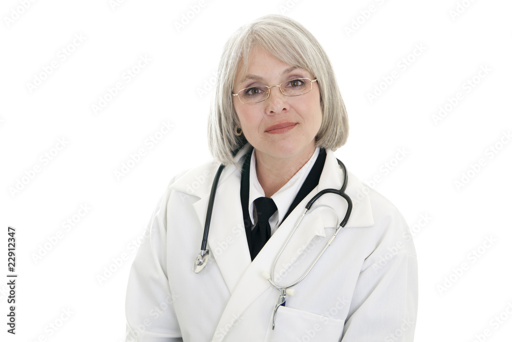 Mature female doctor