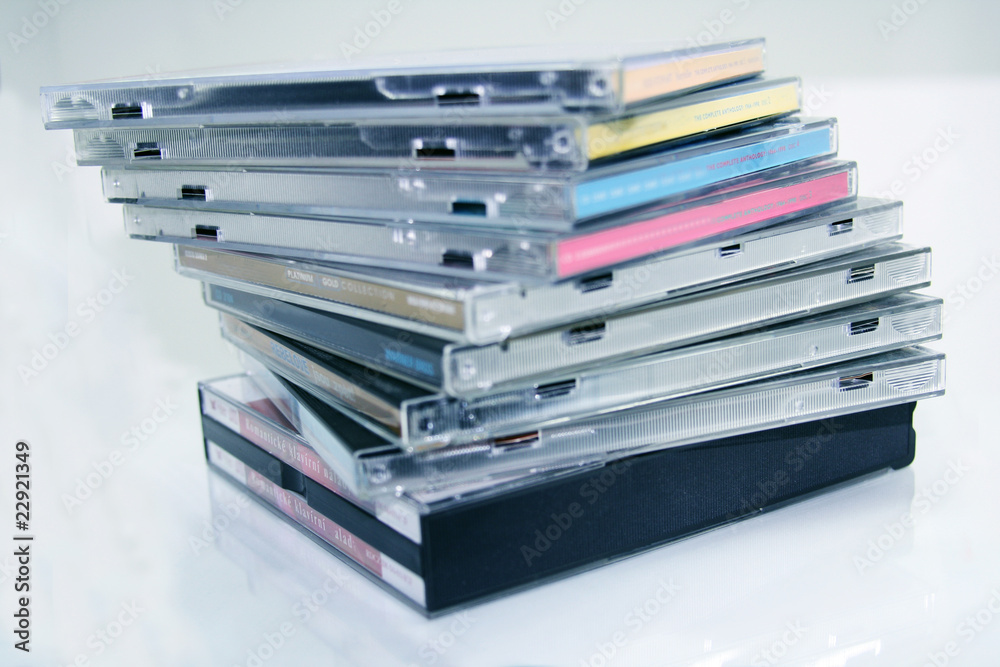 Stack of Cd's. Stack of Cd's.