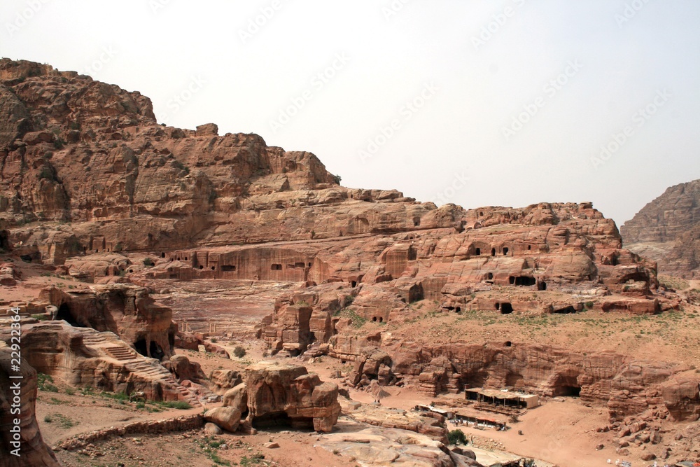 Landscape at Petra in Jordania
