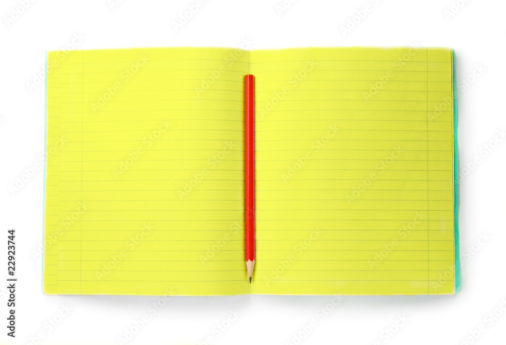 Notebook isolated on the white background Notebook isolated on the white background