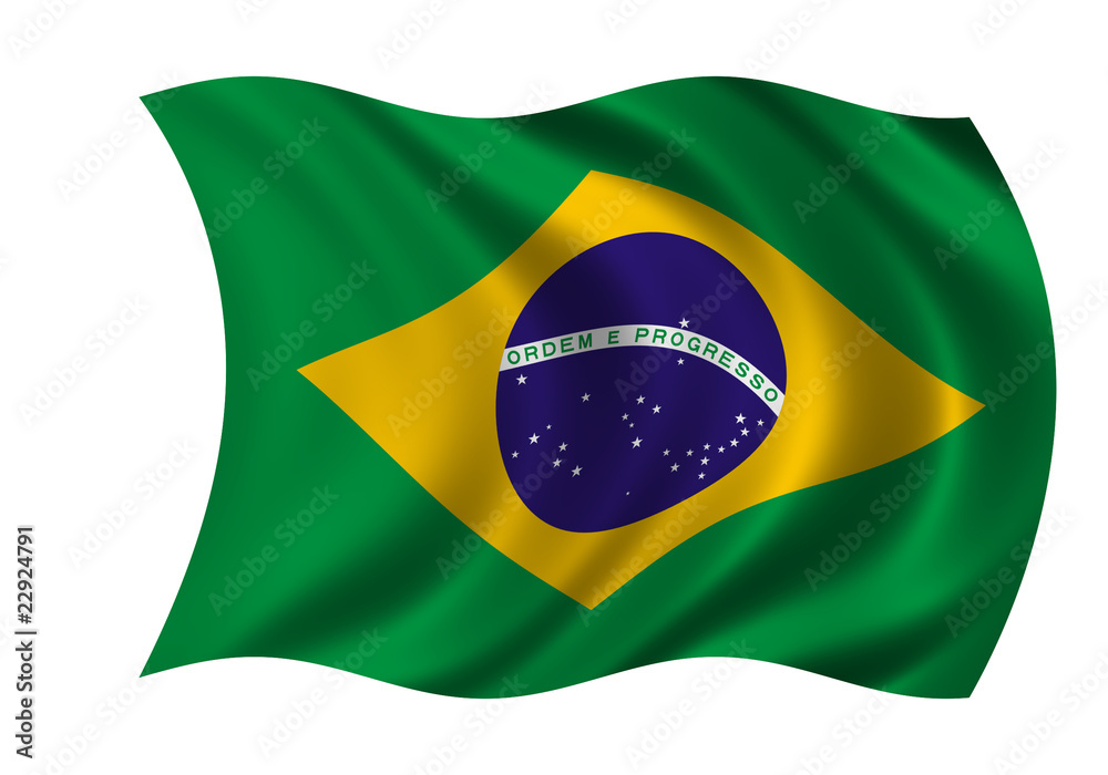 bandiera brasile Stock Illustration