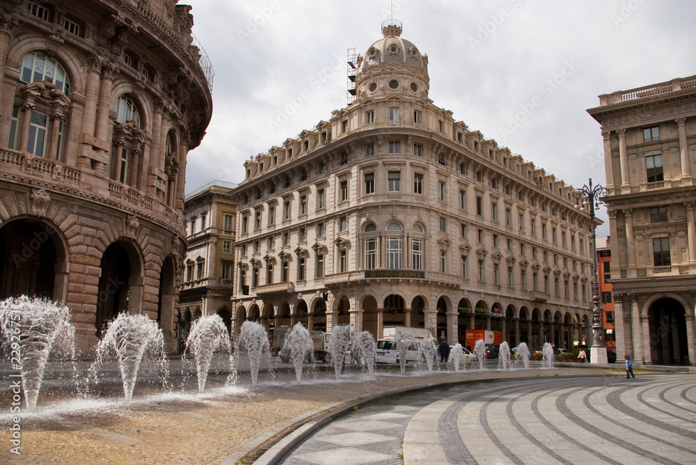 Fototapeta premium piazza ferrari à Gênes