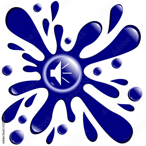 button blot "music" on a white background vector eps10