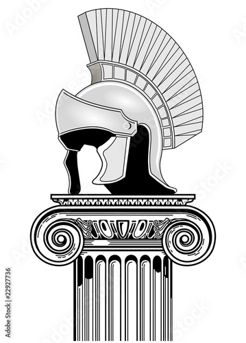 Ionische Säule mit Helm
