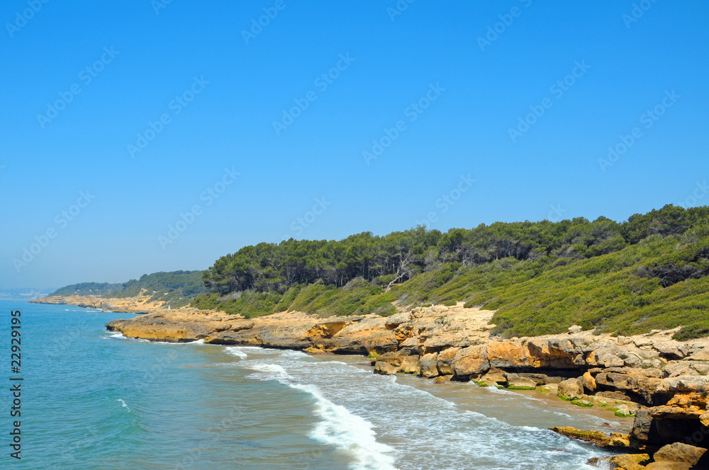 Fototapeta premium beaches of Tarragona, Spain