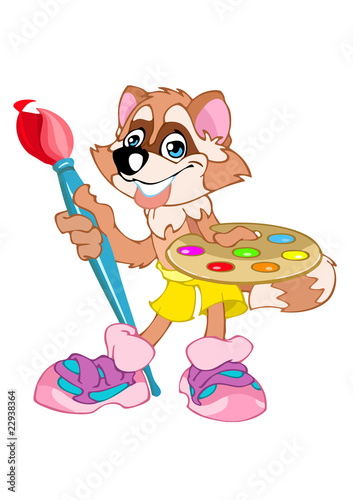 Raccoon the animation