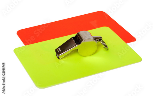 referee utensils with hand made clipping path