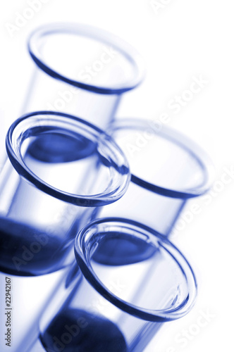 Blue Test Tubes