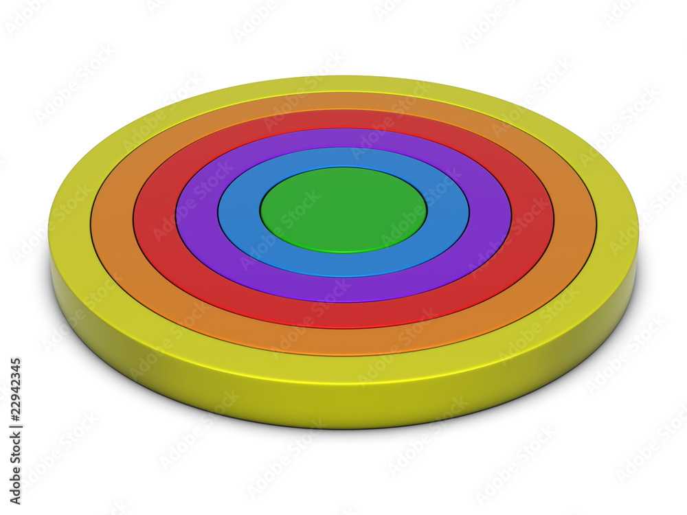 Obraz premium Rings chart multicolor