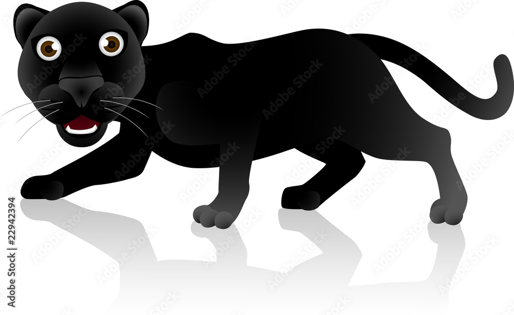 Naklejka premium Black panther