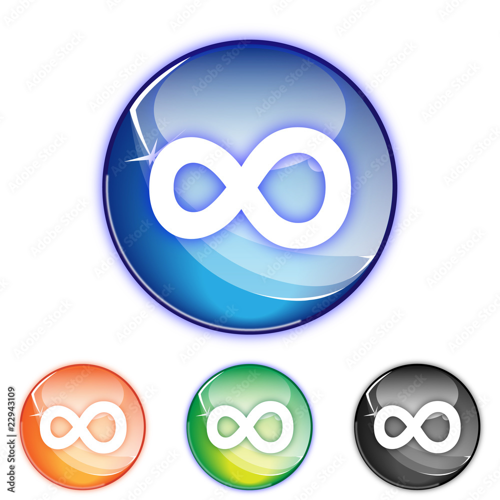 Picto infini - Icon infinite - collection color