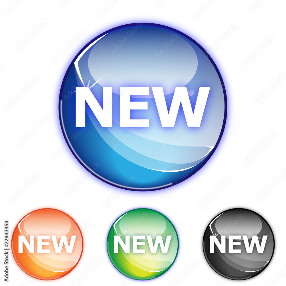 Picto anglais nouveau- Icon NEW - collection color Picto anglais nouveau- Icon NEW - collection color