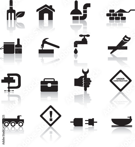 construction and diy icon set