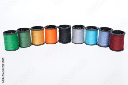 Colorful Thread Spools