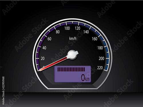 Analog speed dispay