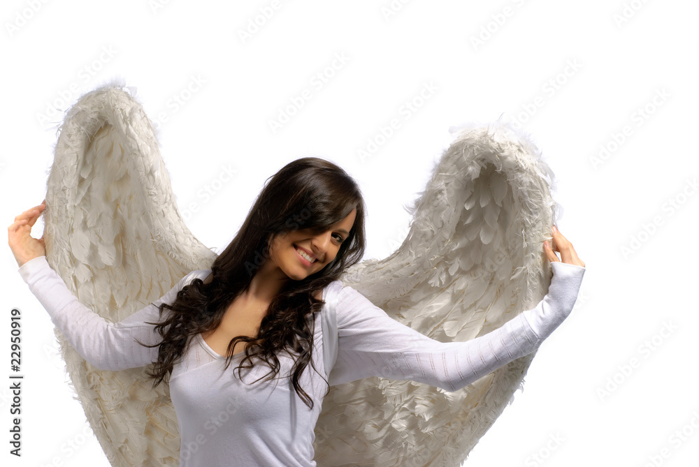 Obraz premium Proud angel girl