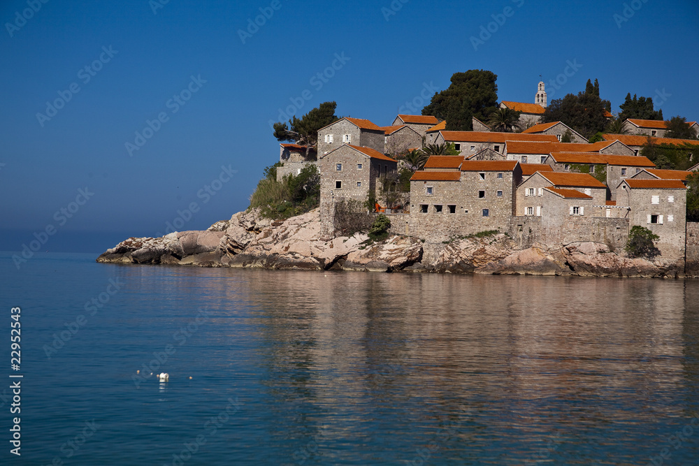 Island Peninsula Sveti Stefan, Montenegro