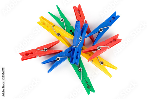 Fényképezés Photo of Colour clothes-peg