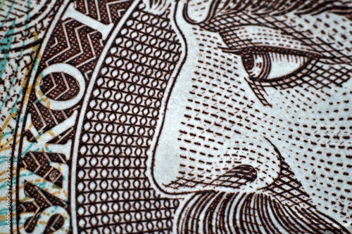 Close-up of a banknote