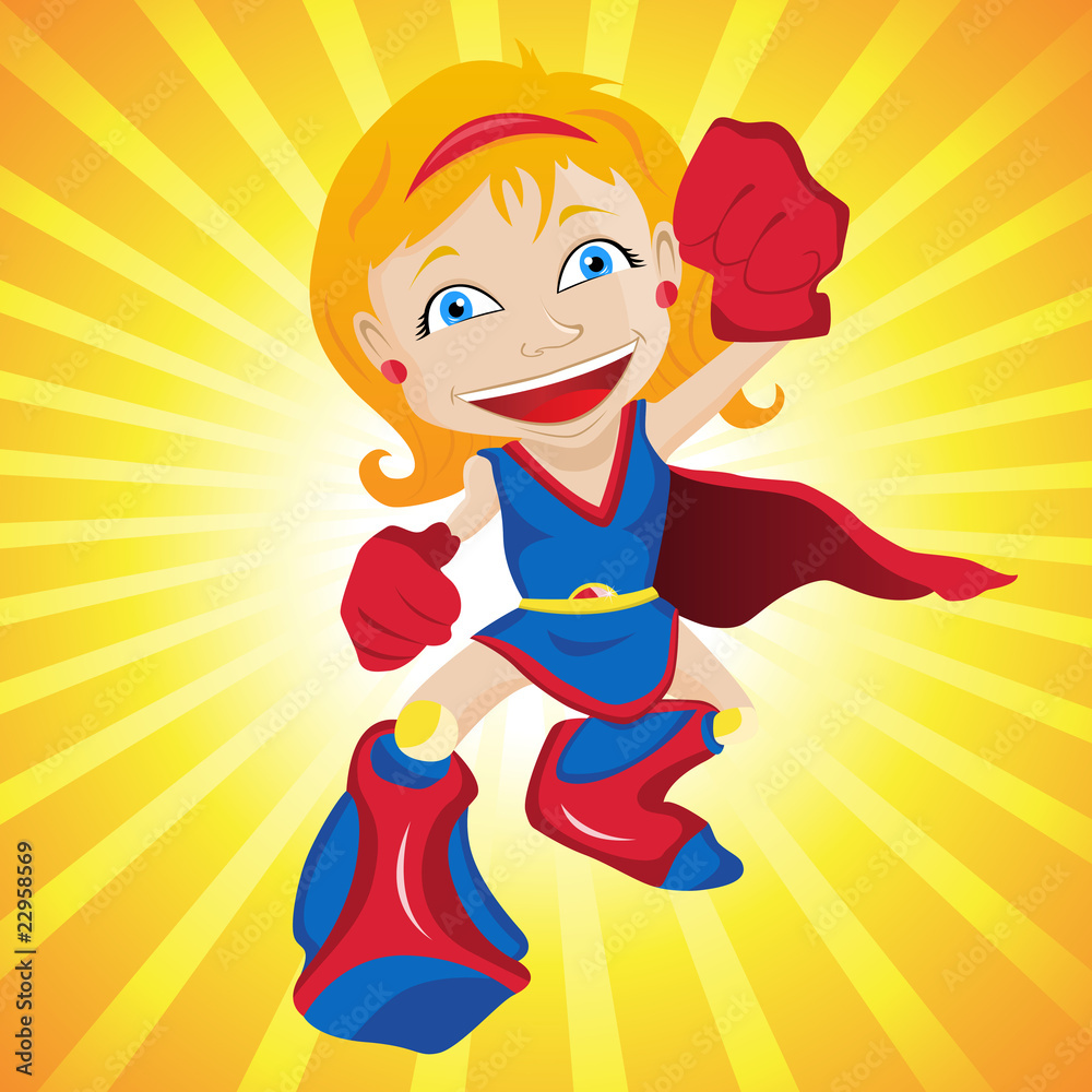 Obraz premium Super hero Girl.
