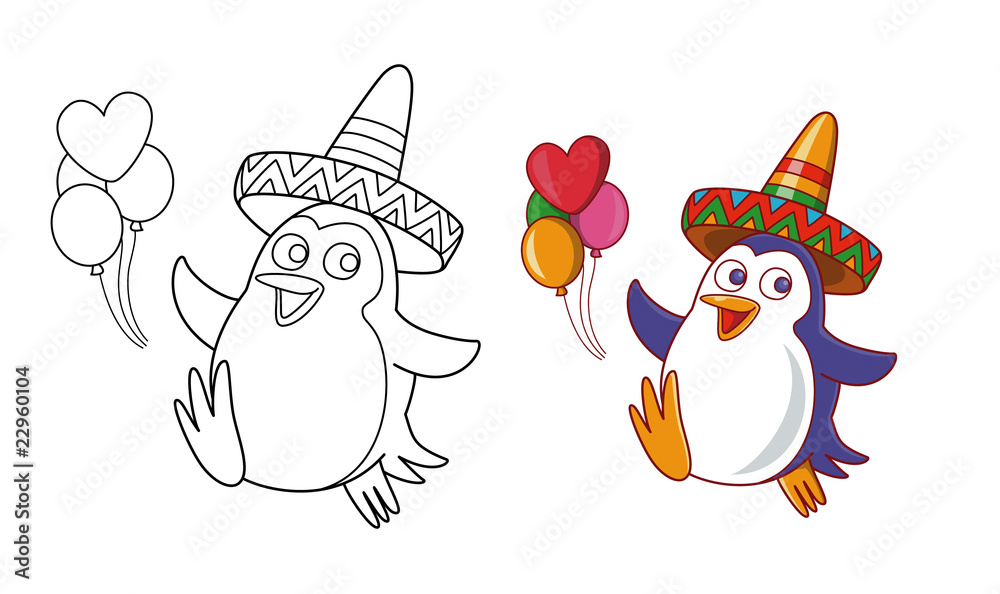 ペンギンのキャラクター003 Stock Illustration Adobe Stock