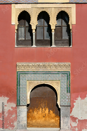 Arabian window and door  in Cordoba - Spain