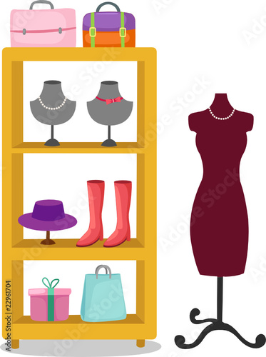 mannequin and accessories of women
