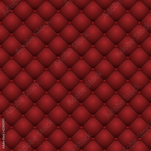 red leather upholstery