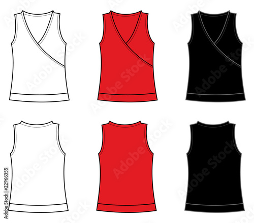 patron camiseta mujer cruzada sin mangas