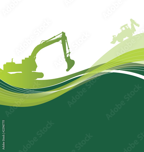 construction green background