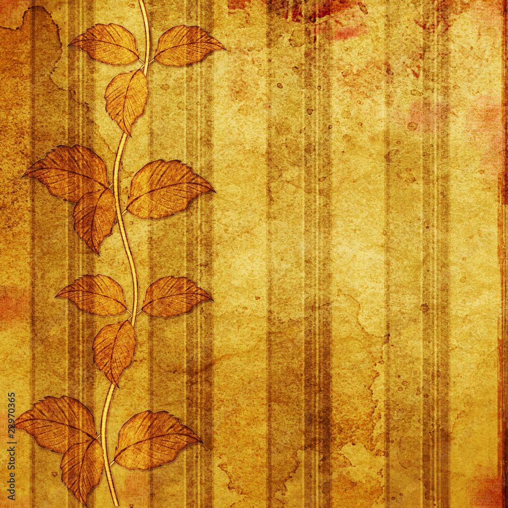 Grunge LeavesTextured Background