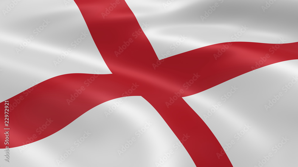 Fototapeta premium English flag in the wind