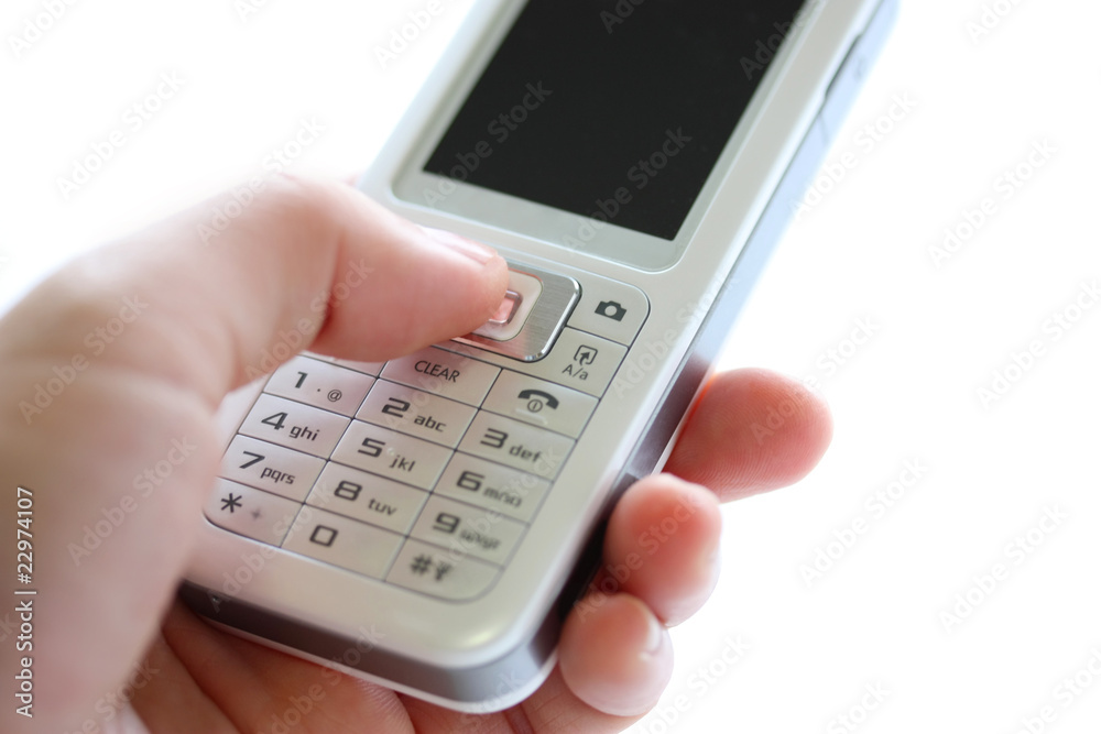 Woman hand holding mobile phone Woman hand holding mobile phone
